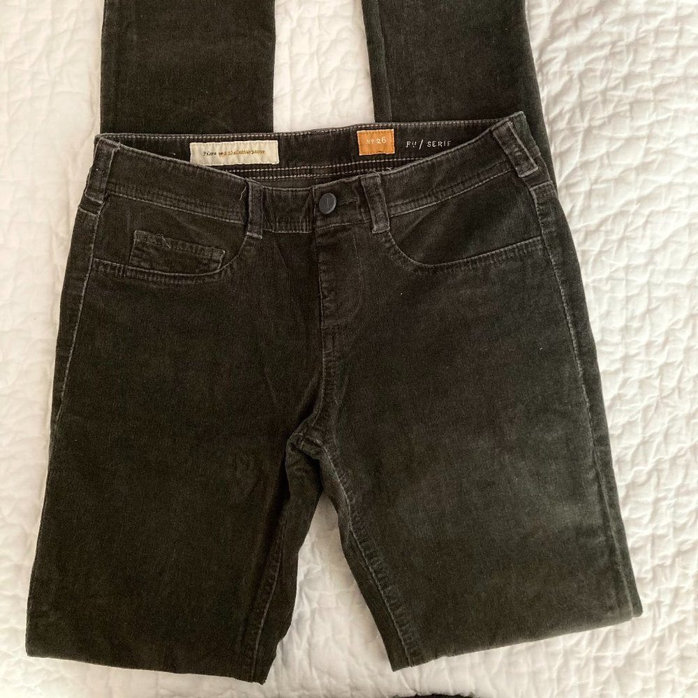 Pilcro and the Letterpress -  'Serif' Cordoroy jeggings - size 26